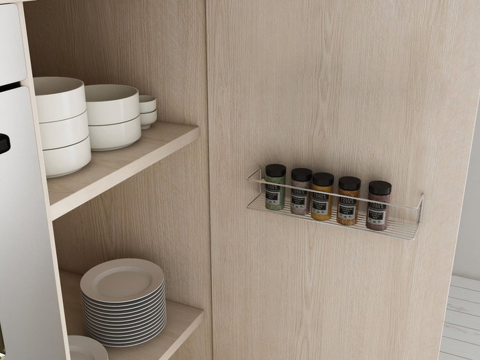 Hanah Home Estante de Pared Cromo para Baño o Especias